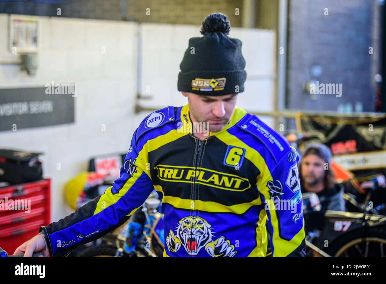 Justin Sedgmen - Sheffield TruPlant Tigers during the SGB Premiership match between Belle Vue Aces and Sheffield Tigers at the National Speedway Stadium, Manchester on Monday 5th September 2022. (Credit: Ian Charles | MI News) Credit: MI News & Sport /Alamy Live News Stock Photo