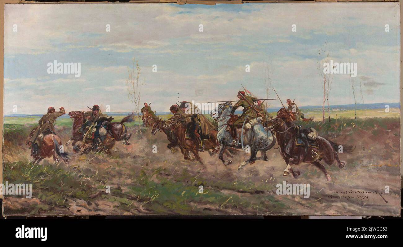 Battle scene. Wintorowski, Leonard (1886-1927), painter Stock Photo