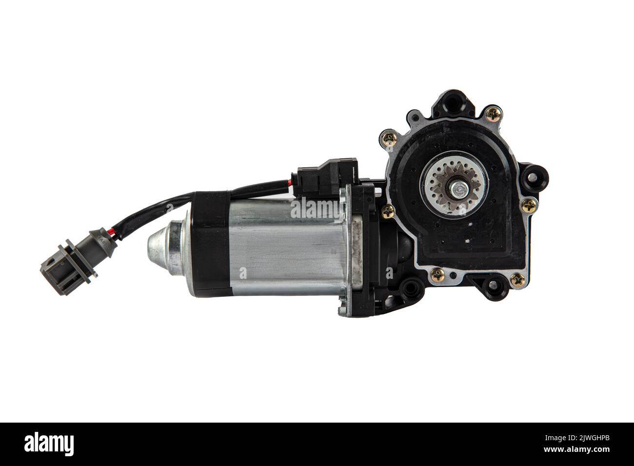 Motor, Door Window. Electric window mechanism motor for a car on a