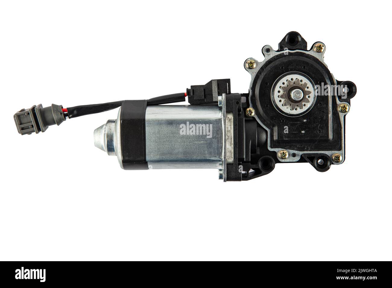 Motor, Door Window. Electric window mechanism motor for a car on a