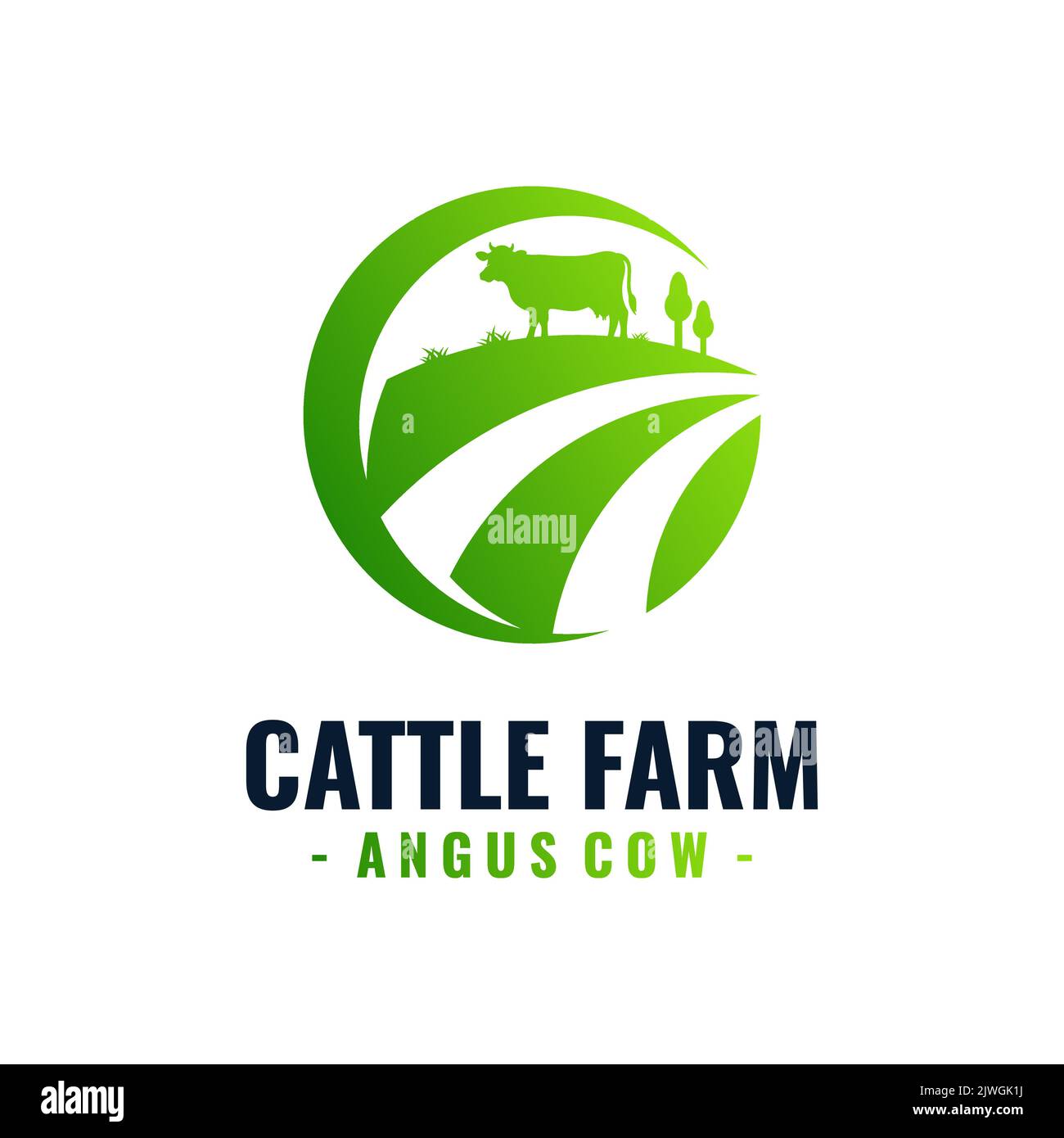 fresh-cattle-farm-logo-template-design-stock-vector-image-art-alamy