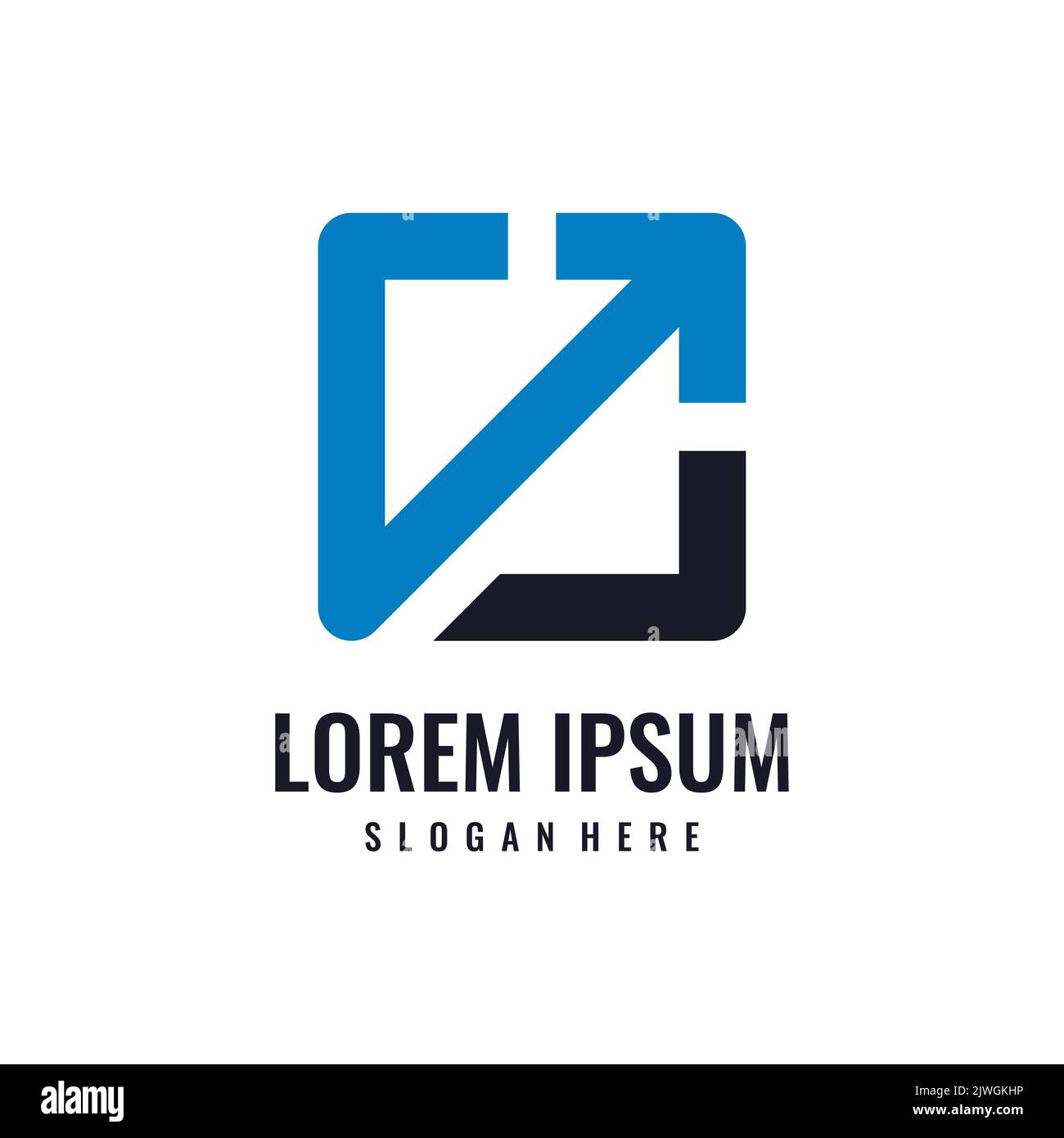 Abstract business arrow logo vector Stock Vector Image & Art - Alamy