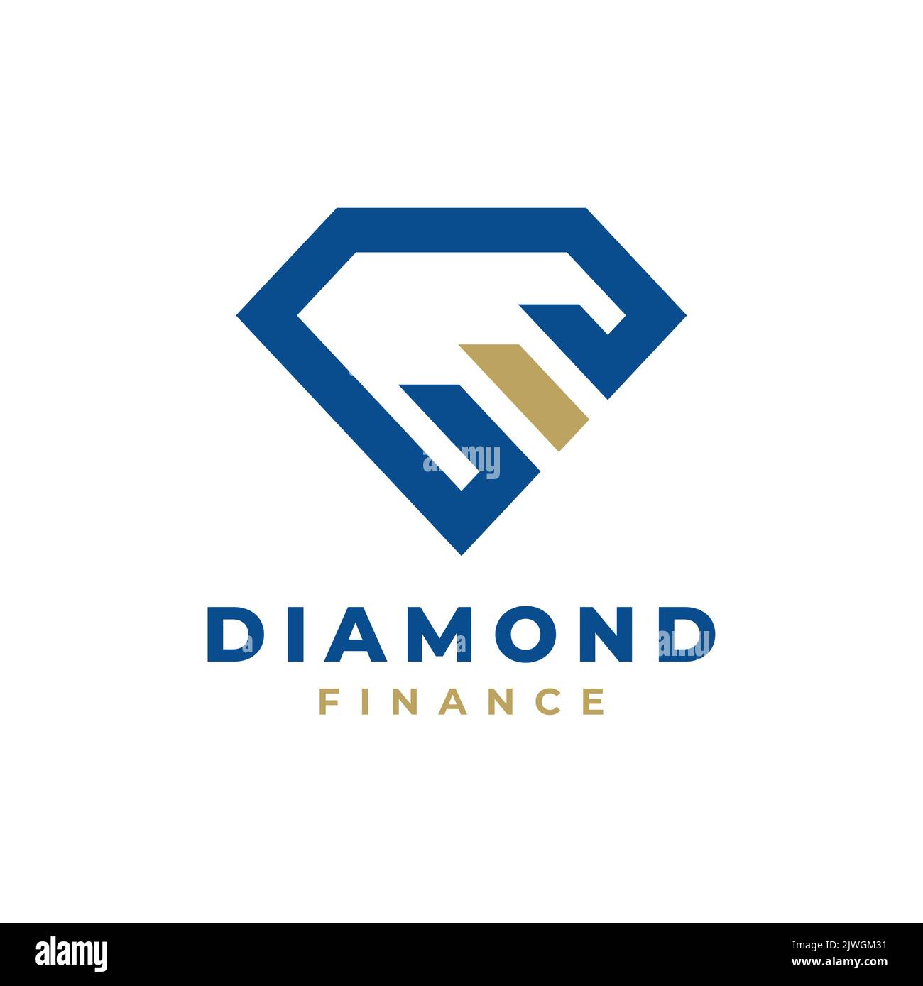 Diamond Finance Logo Template Design. Vector illustration Stock Vector ...