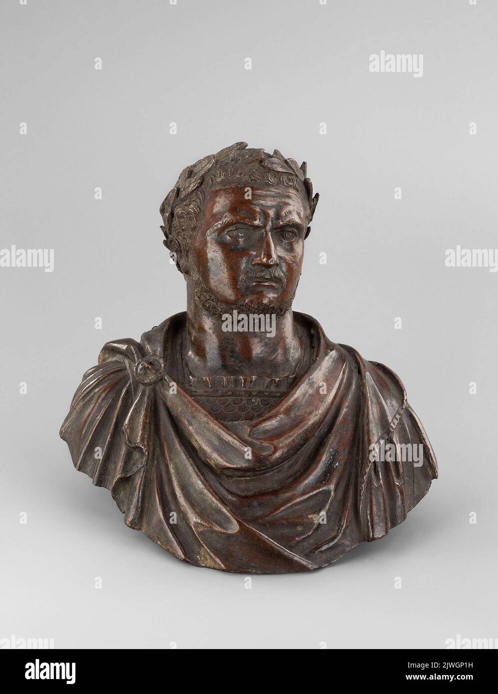 Bust of a figure in Roman dress. unknown, author Stock Photo