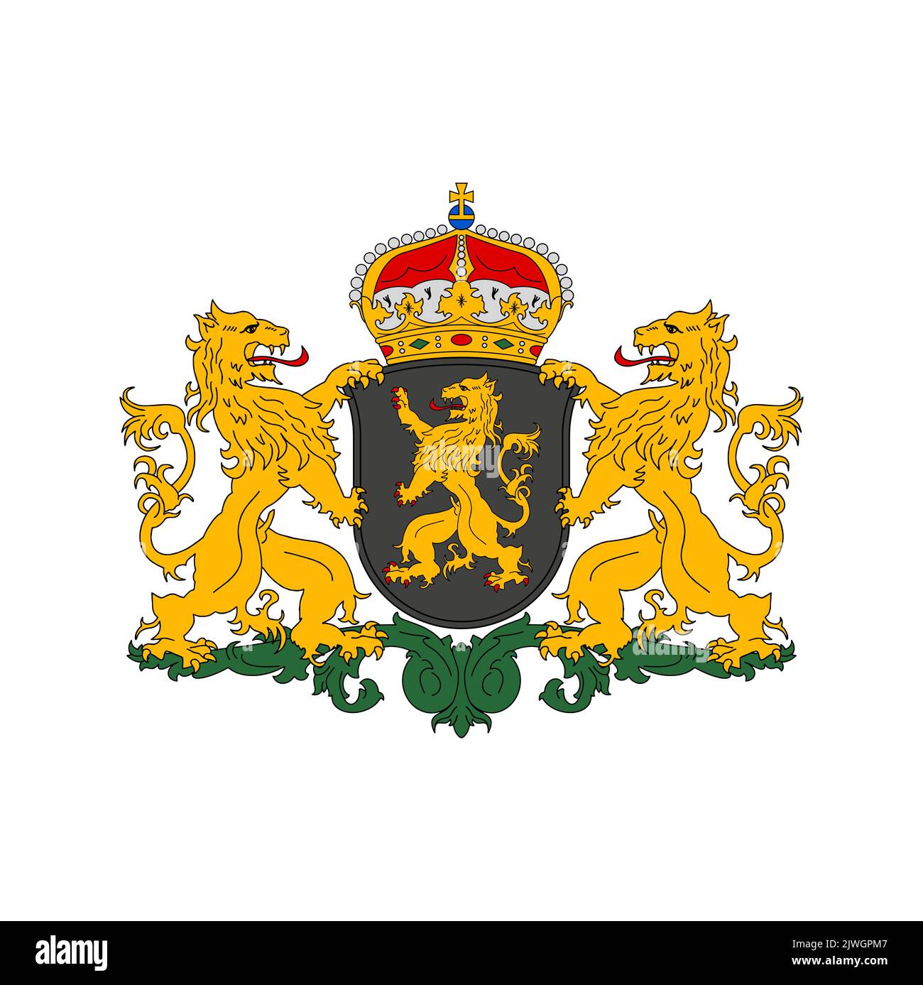 Netherlands coat of arms, Brabant province heraldic emblem