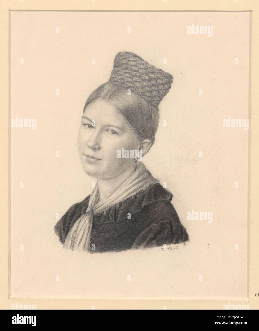 Portrait of Ms Klemet. Schall, Raphael (1815-1859), draughtsman ...