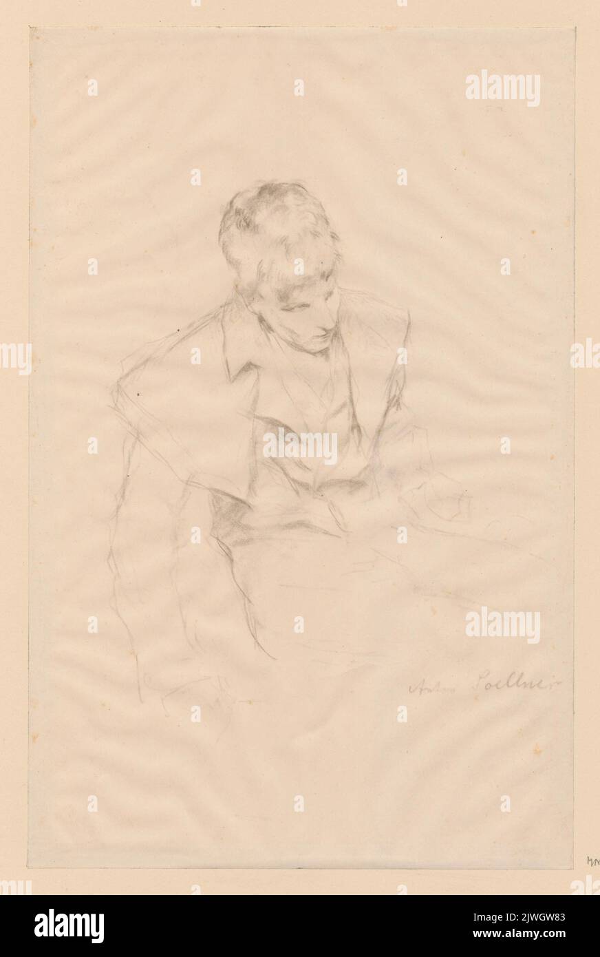 Study for Arthur Schubert’s portrait. Scholtz, Julius (18251893