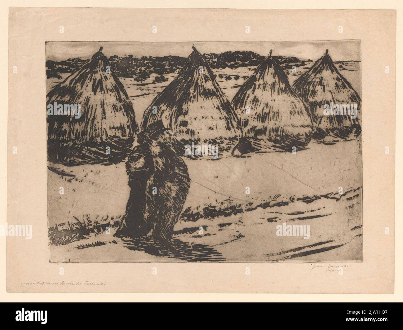 Richard Ranft Tree Promenade le long de meules. Ranft, Richard (1862-1931), graphic artist ...