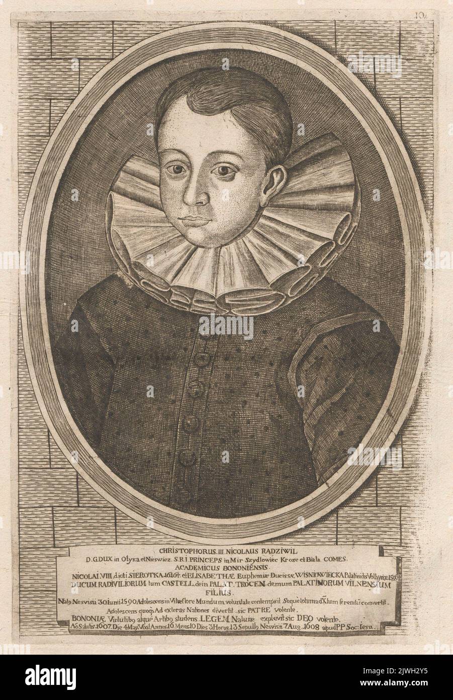 Portrait of Krzysztof III Mikołaj Radziwiłł. Drukarnia Radziwiłłowska