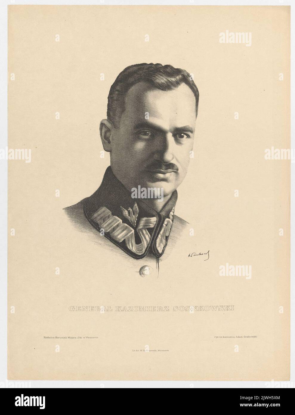 Portrait of General Kazimierz Sosnkowski. Główczewski, Władysław