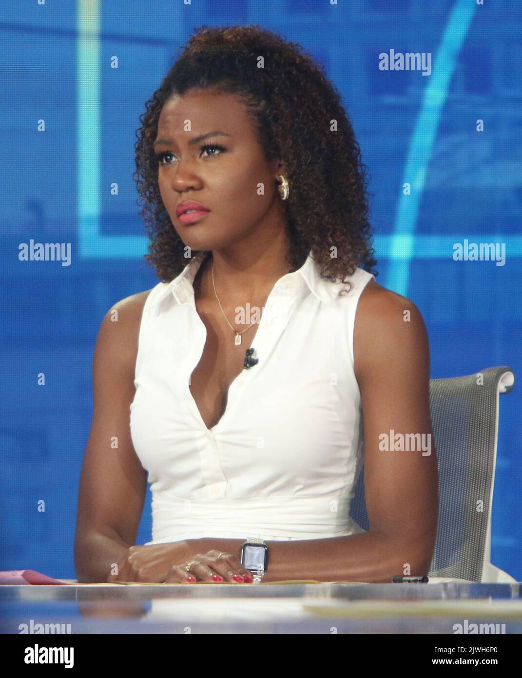 September 05, 2022 Janai Norman, on the set of Good Morning America in