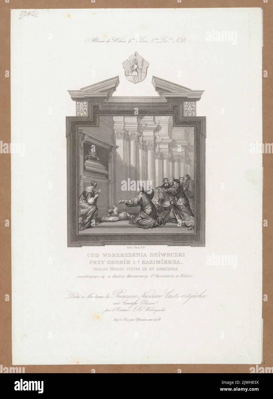 The miracle of the raising of a girl by St. Casimir’s tomb. Chardon