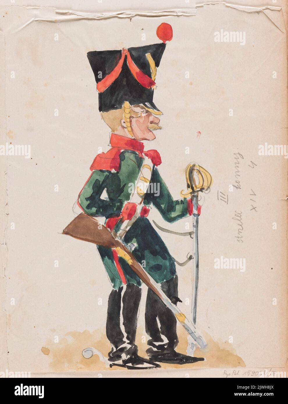 Mounted rifleman. Witkiewicz, Stanisław (18511915), draughtsman
