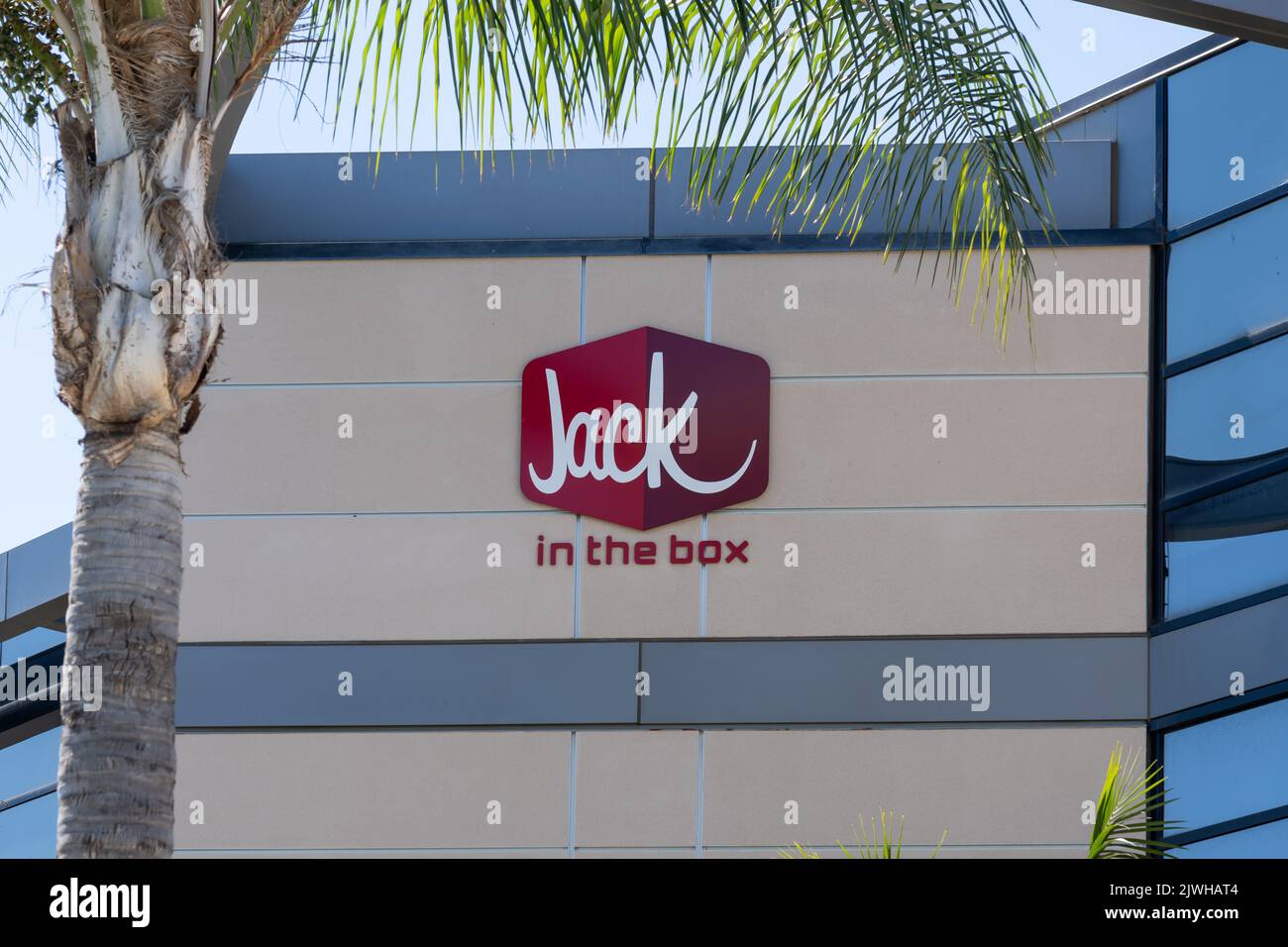 Jack in the box sign hi-res stock photography and images - Alamy