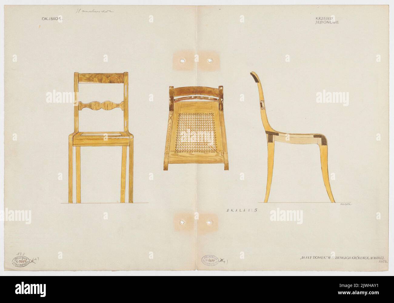 Ash Chair Example Warsaw. Ash chair from the equipment at the White House at the Royal ...