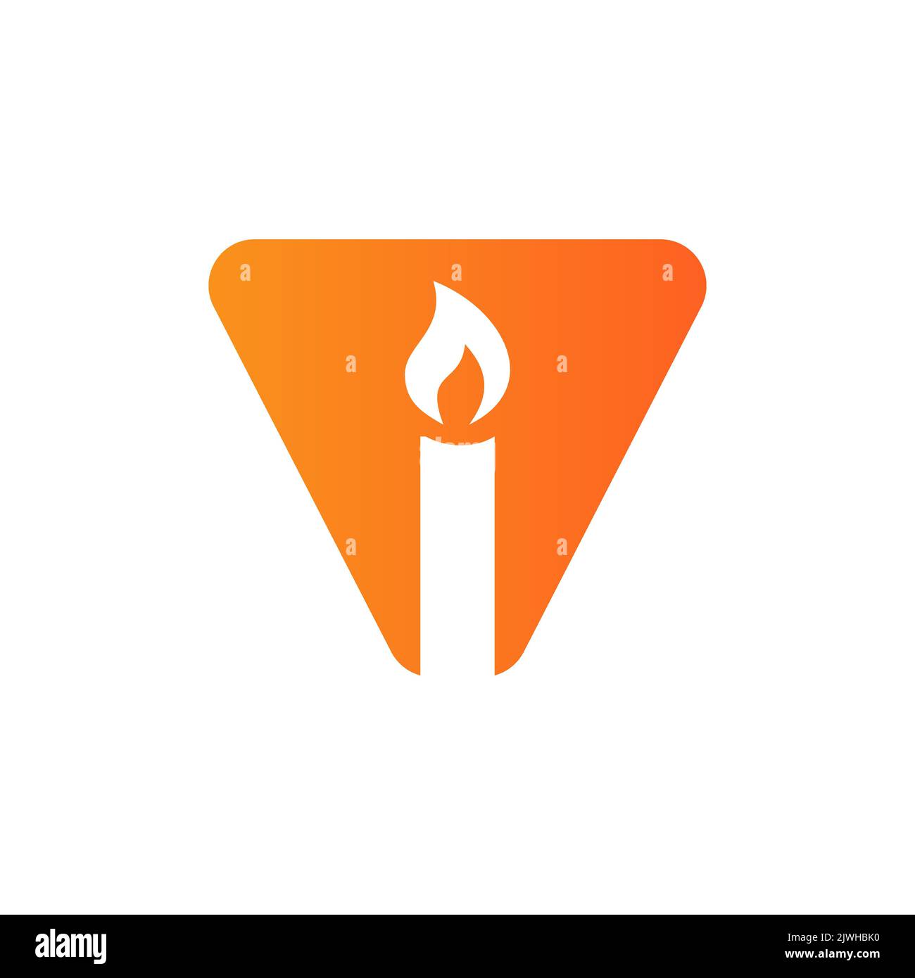 Letter V Candle Logo Design For Event, Celebration and Party Symbol ...