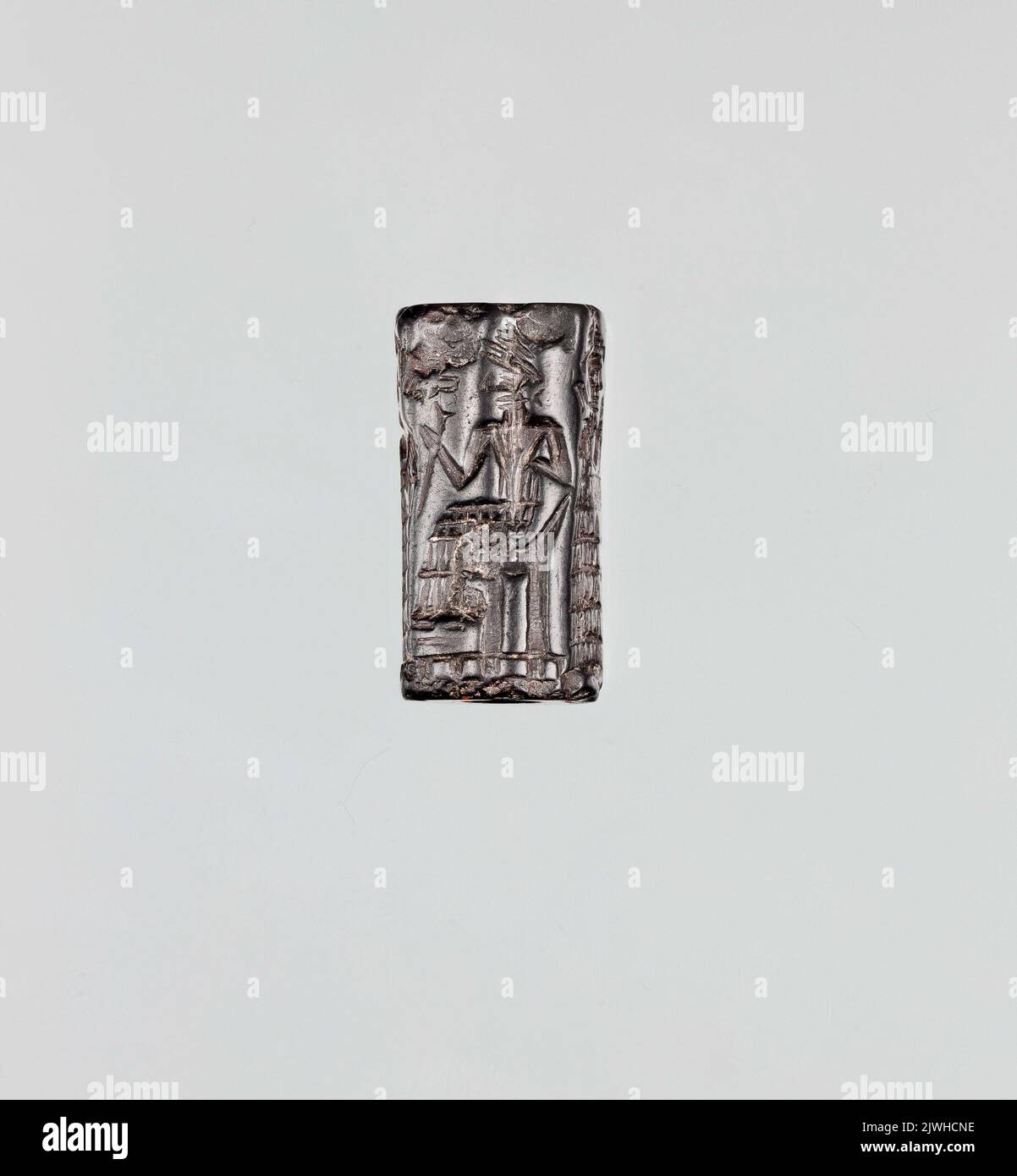 Pieczęć cylindryczna z dwiema scenami prezentacji. nieznany warsztat