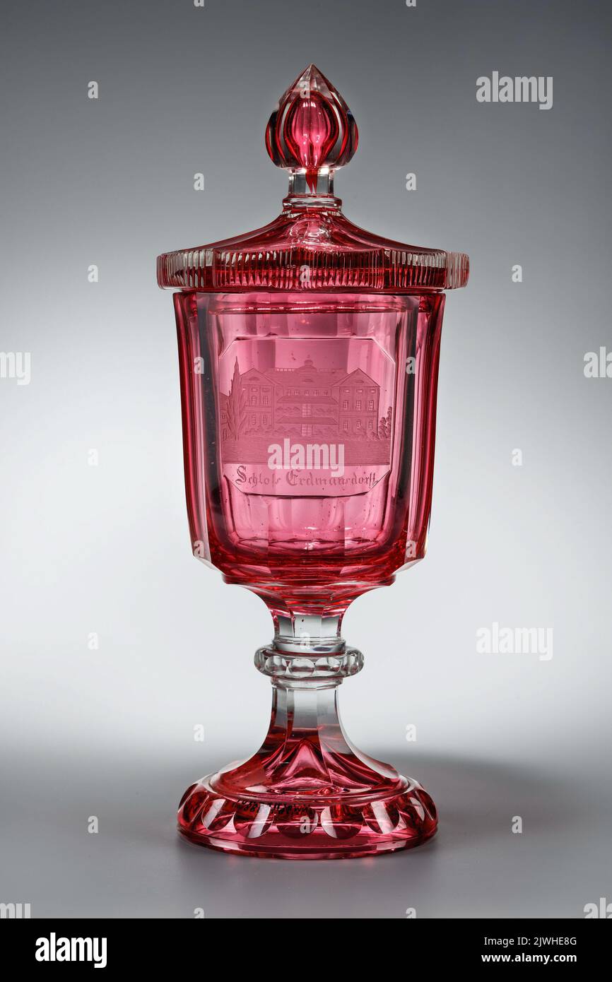 Chalice with a lid. Josephinenhütte (Szklarska Poręba ; 18421945