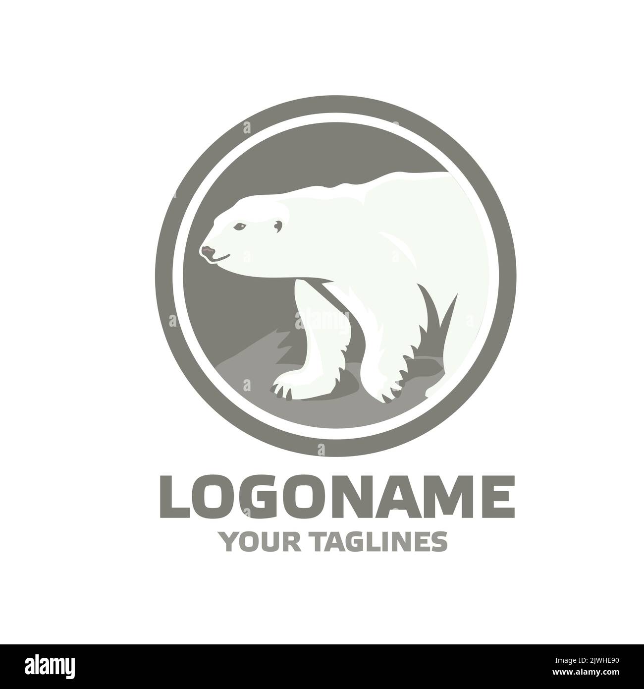 Watercolor polar bear hi-res stock photography and images - Alamy