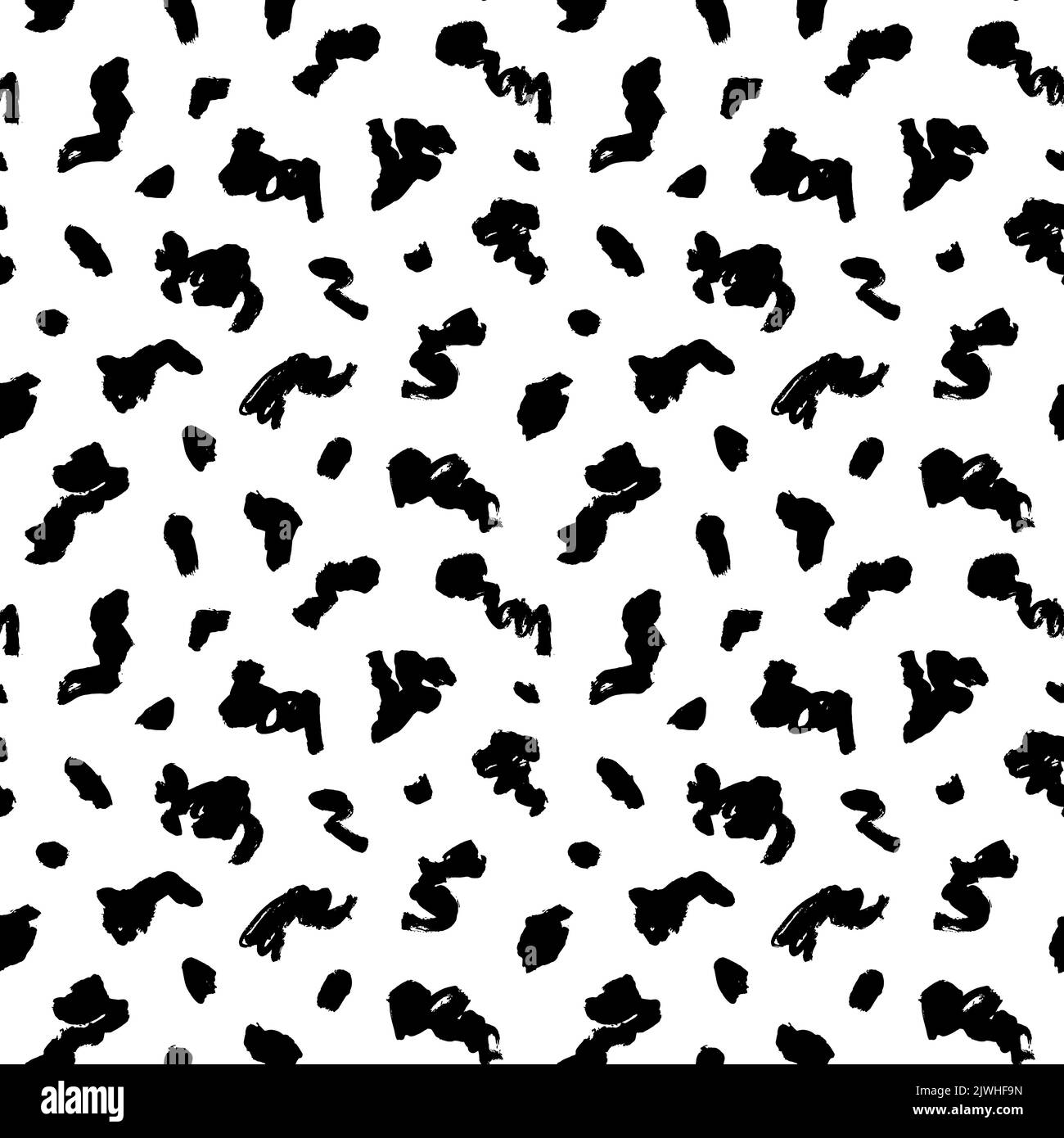 Black curved and wavy lines seamless pattern Stock Vector Image & Art ...