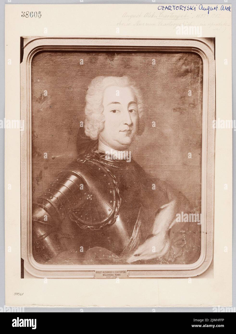 Photograph of painting Portrait of August Aleksander, duke Czartoryski