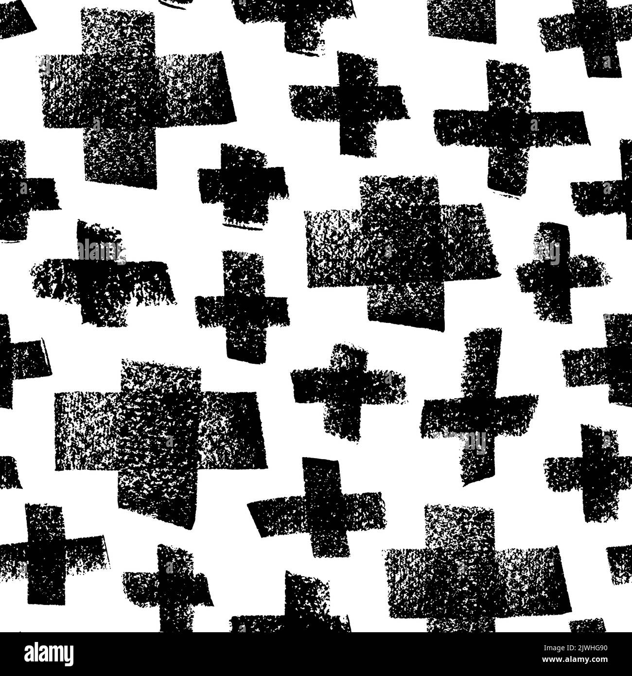 Seamless pattern with crosses of different sizes Stock Vector Image ...