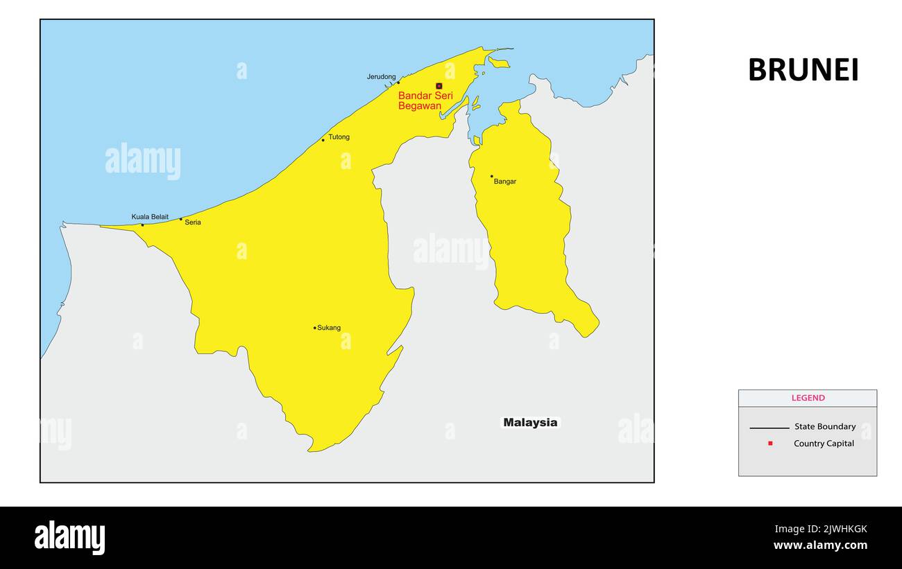 City Of Future Map Stock Vector Images Alamy Brunei Map Major City Map Of Brunei Political Map Of Brunei With Country Capital 2JWHKGK