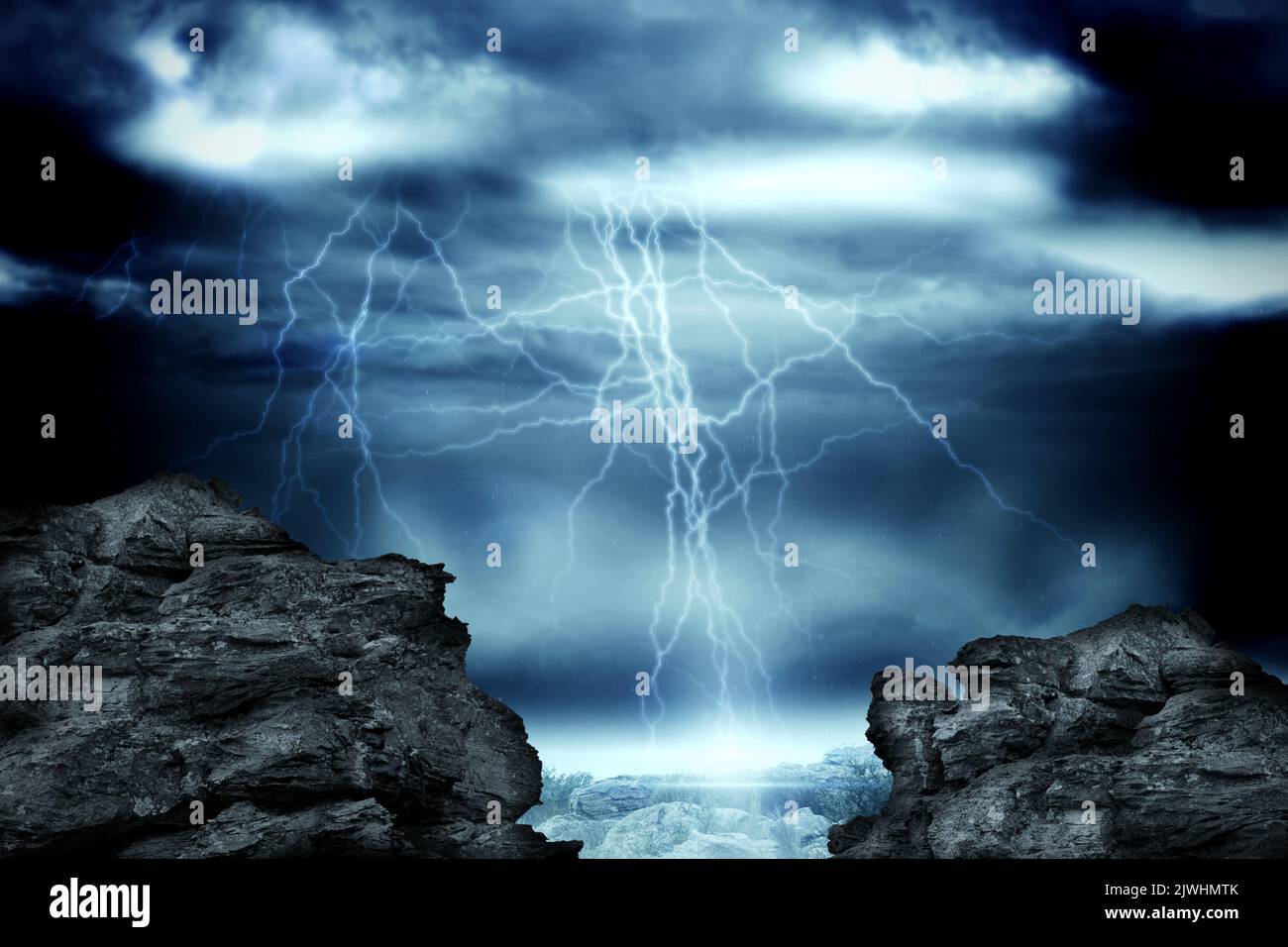 Digitally generated stormy sky hi-res stock photography and images - Alamy