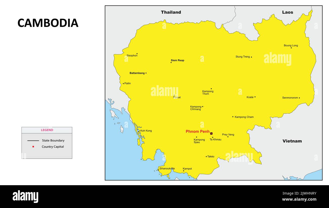 Cambodia Map Major City Map Of Cambodia Political Map Of Cambodia Cambodia Map Major City Map Of Cambodia Political Map Of Cambodia With Country Capital 2JWHNRY 