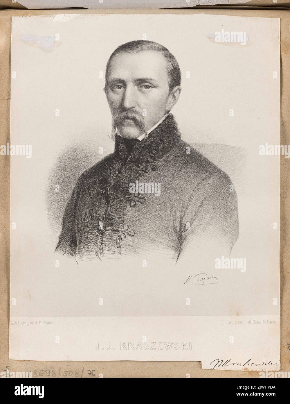 Portrait of Józef Ignacy Kraszewski from book VII “Polish images