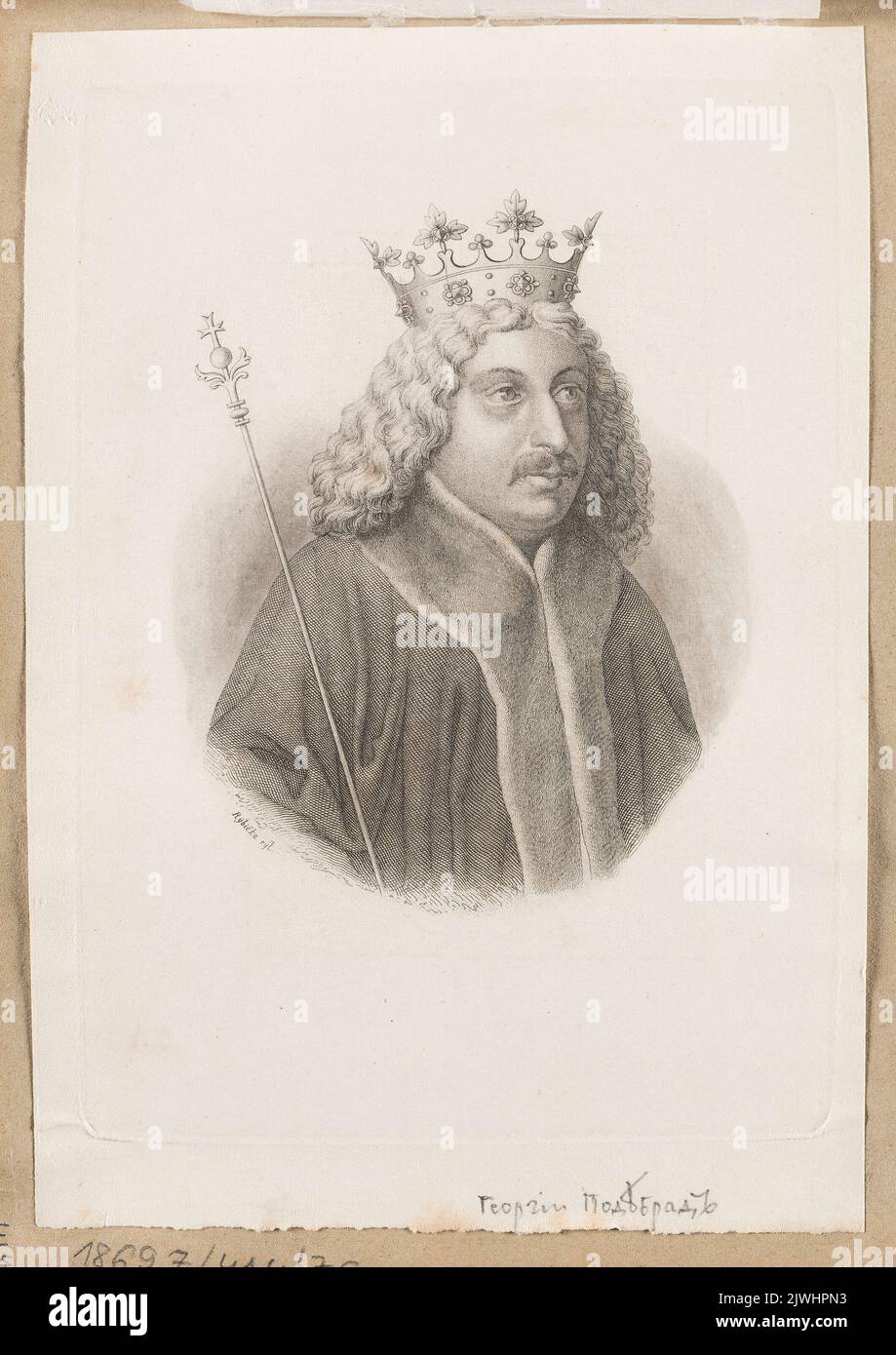 Portrait Of George Of Pod brady King Of Bohemia Rybicka Karl 1783 