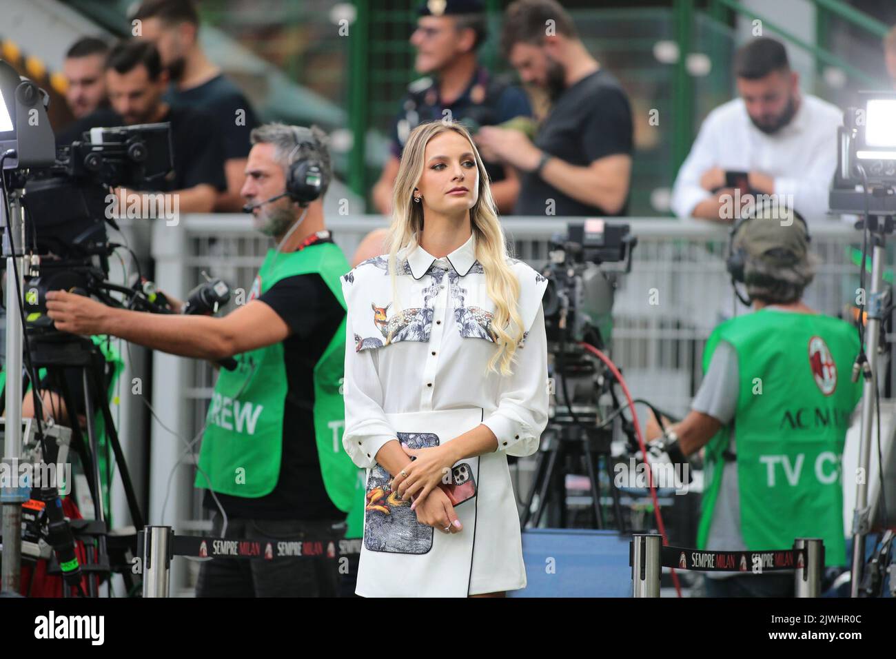 Milan, Italy. 03rd Sep, 2022. Cindy Marina Over Sport Tv Presenter