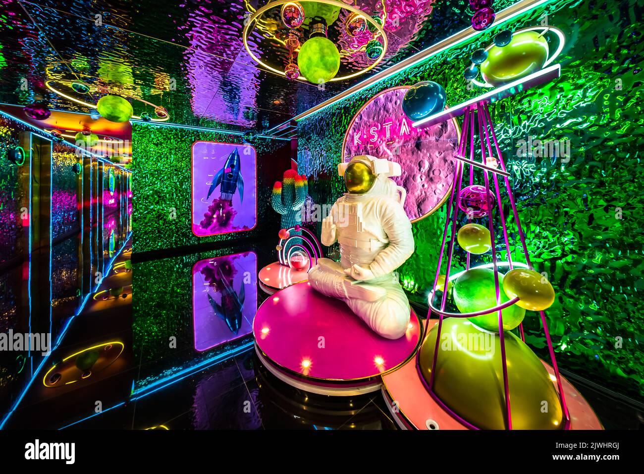 K Star Karaoke themed karaoke bar in Plaza Singapura Mall, Singapore