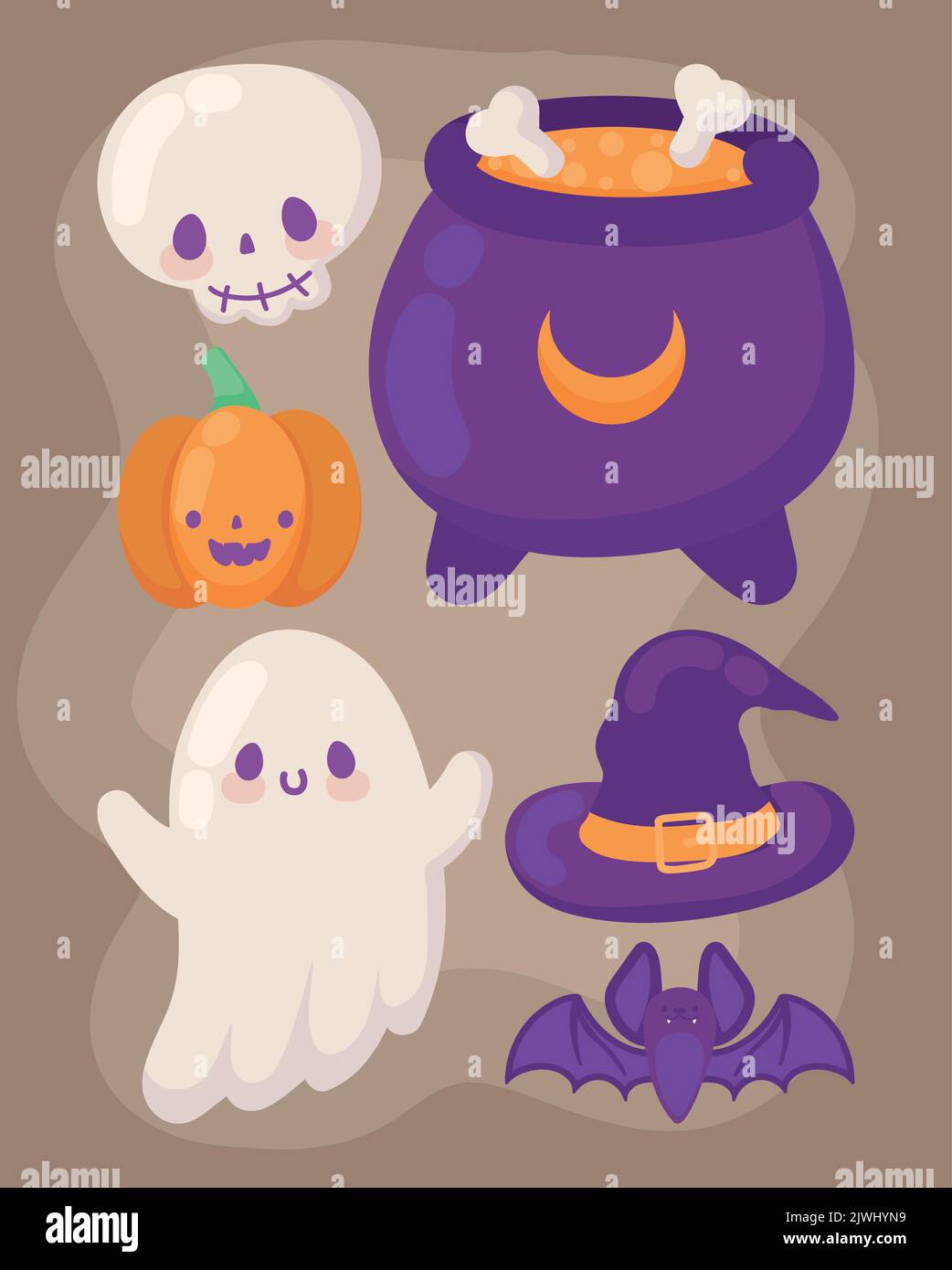 icons halloween miscellaneous Stock Vector
