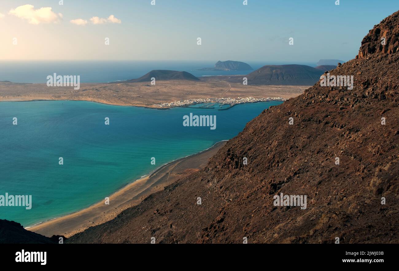 Playa Del Risco Rocks and scenic volcanoes hi-res stock photography and images - Alamy