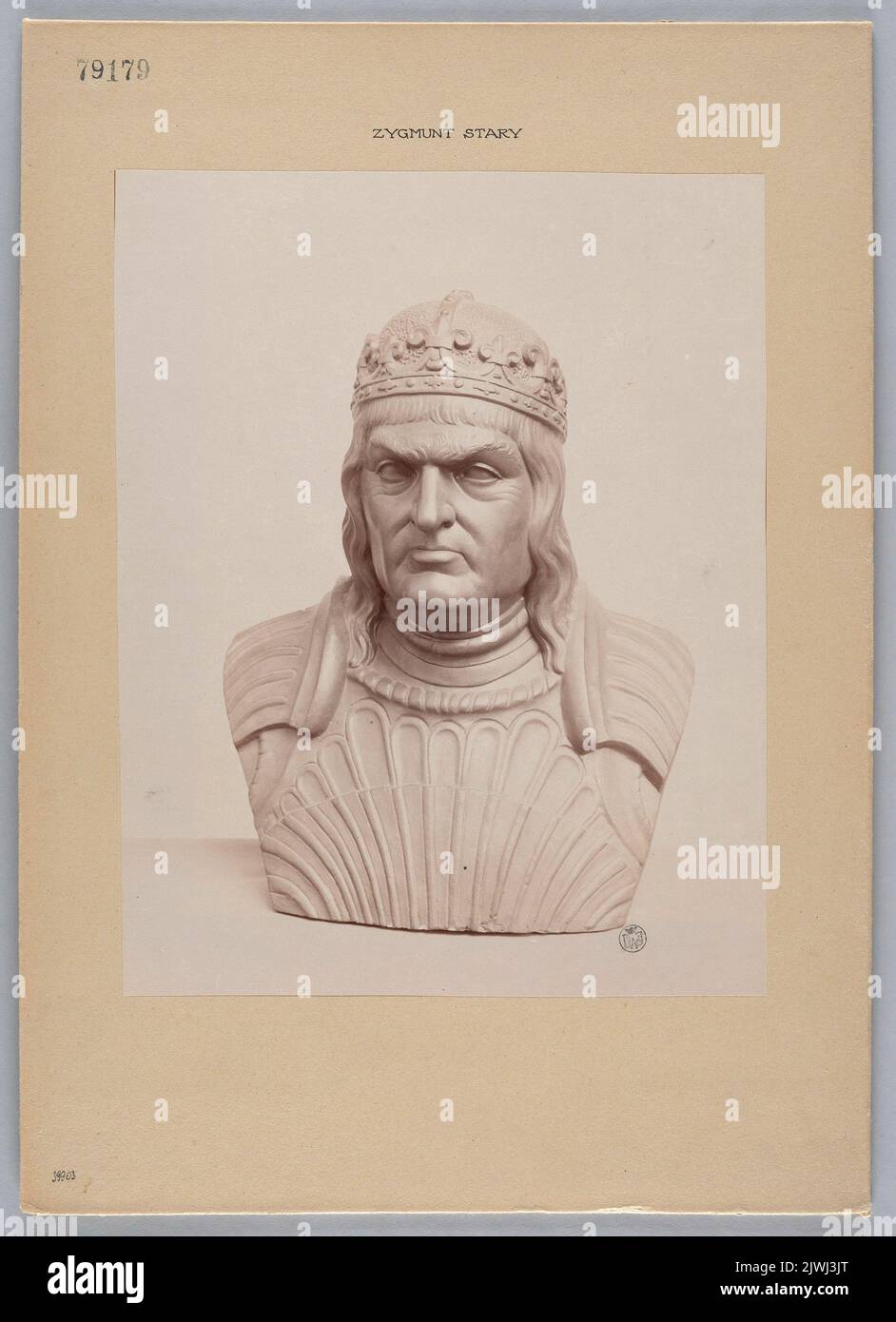 Photograph of sculpture: bust of Sigismund I the Old. unknown, photographer Stock Photo
