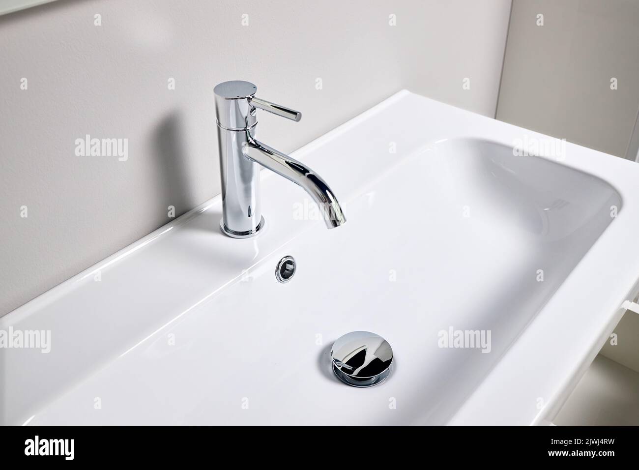 Bathroom interior modern design sink. Interior of bathroom with