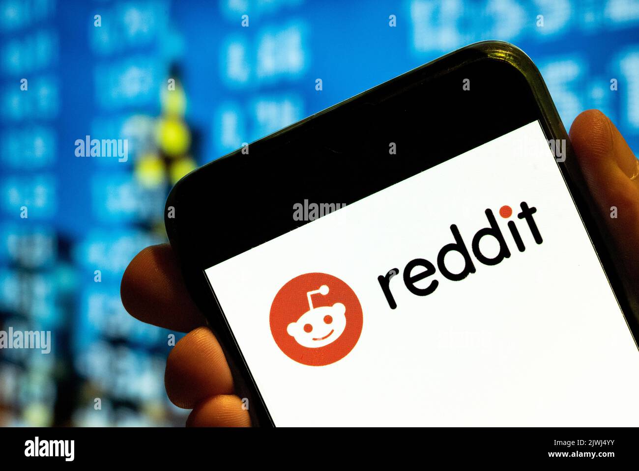 In this photo illustration, the American social news aggregation, web