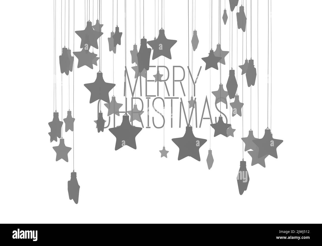 Christmas wordle black and white