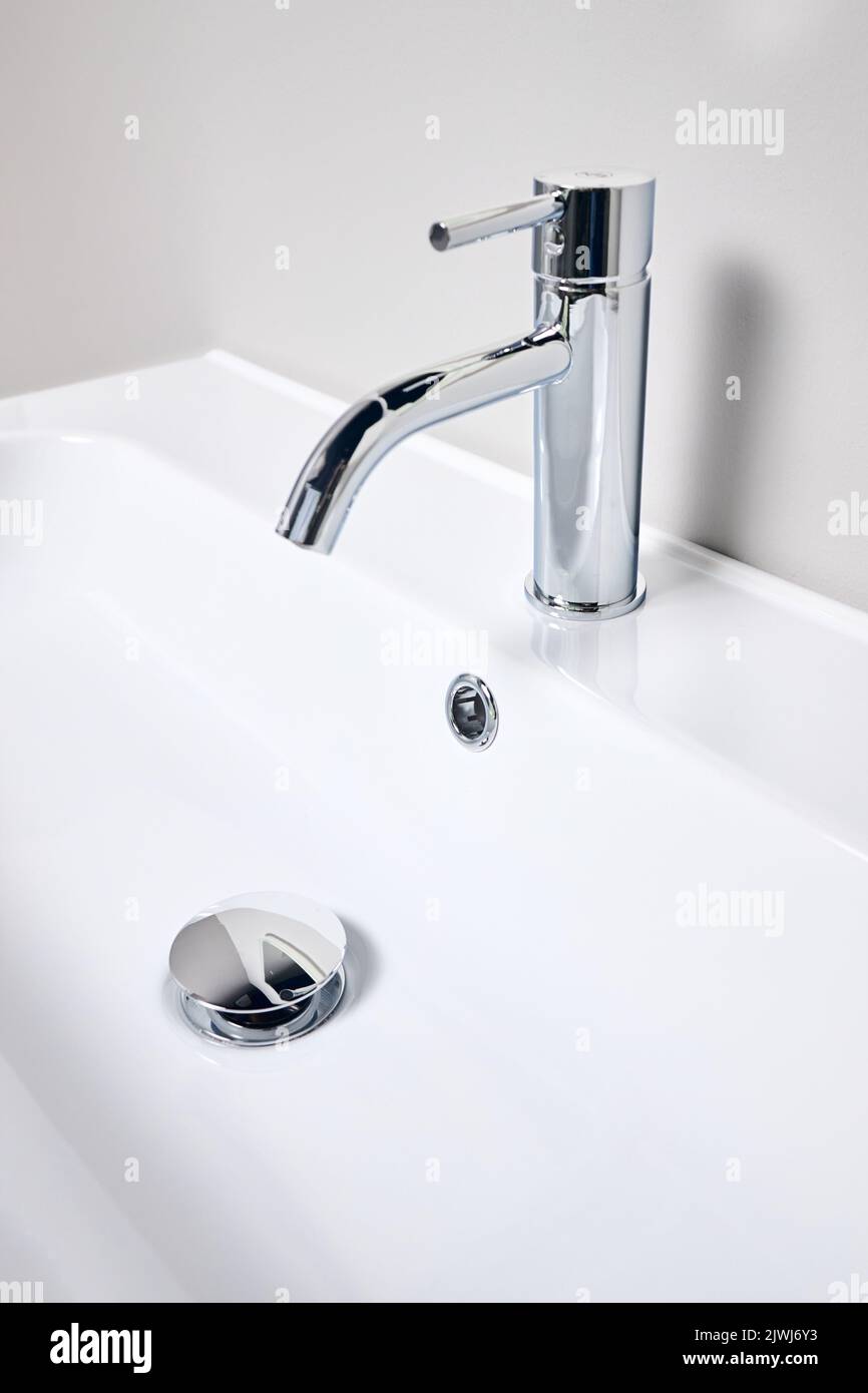 Bathroom interior modern design sink. Interior of bathroom with