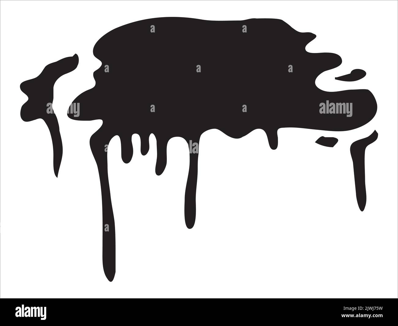 Hand drawn Black paint blob. Brush pen splatter shapes, ink, paint ...