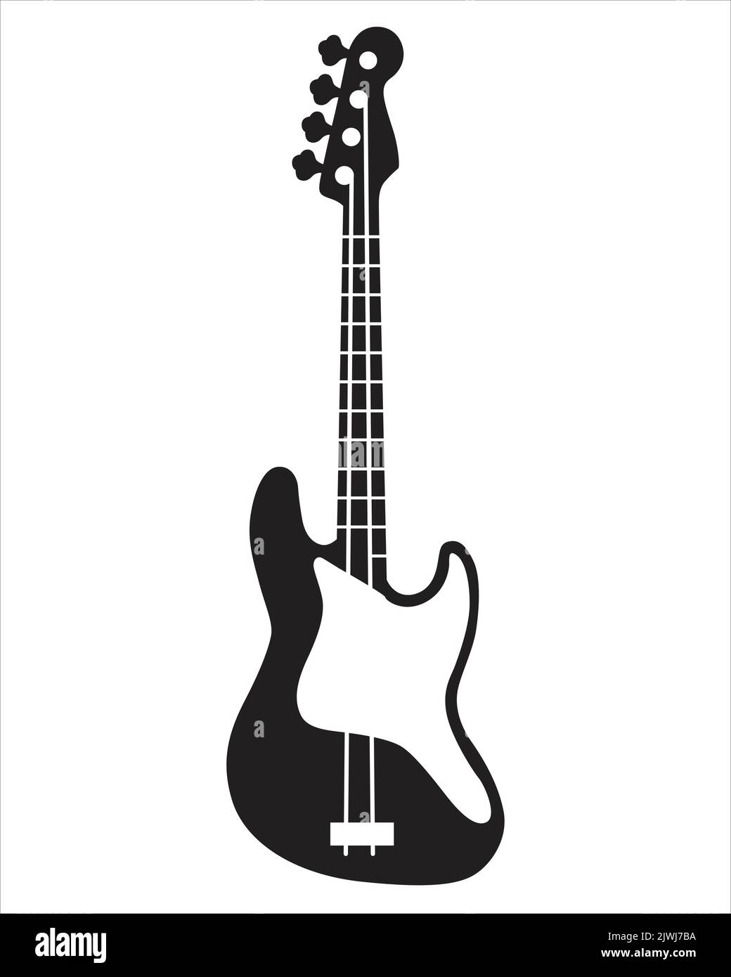 Bass guitar deals black and white