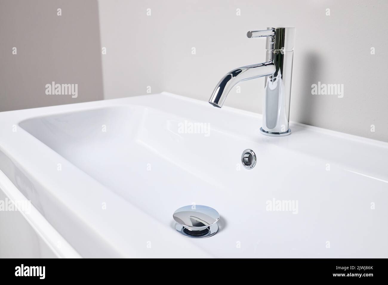 Bathroom interior modern design sink. Interior of bathroom with