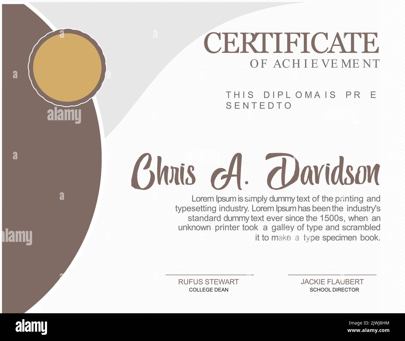 Certificate diploma template vector illustration Cut Out Stock Images ...