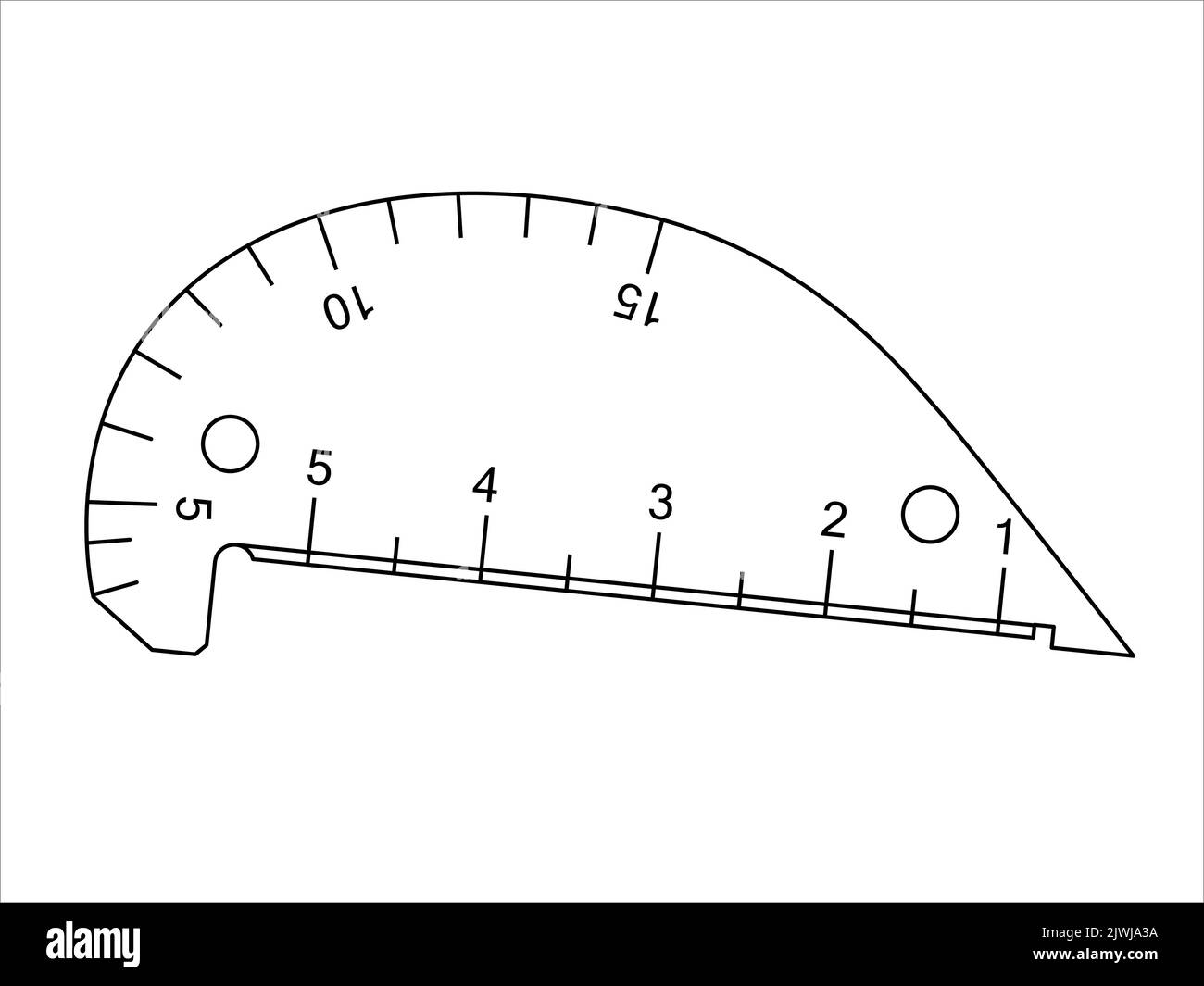 Krasovsky. Measuring tool and instrument for high-precision measurements for industry  and business. Vector illustration isolated on white background. Stock Vector