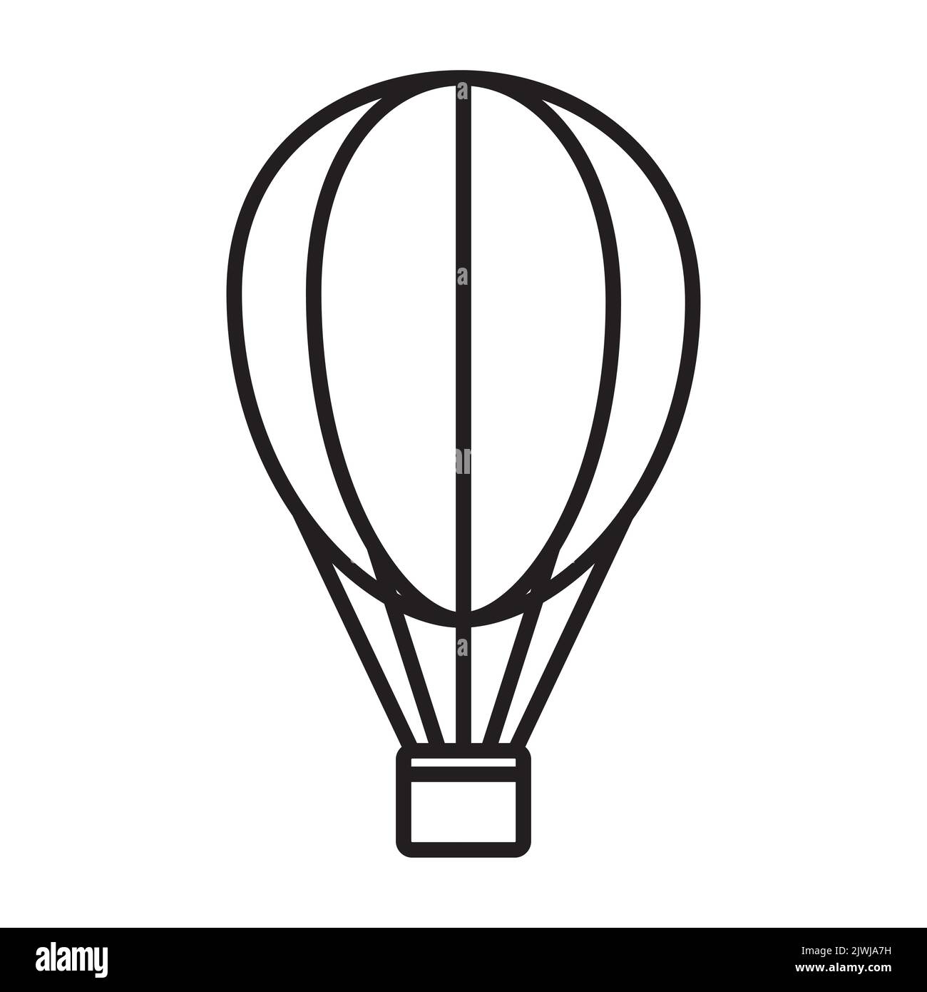 Hot air balloon icon vector for graphic design, logo, website, social ...