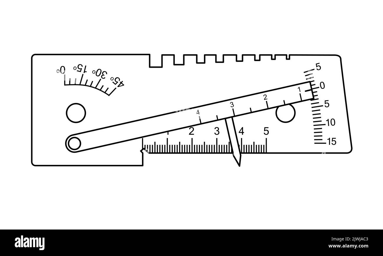 USHS3 Welder Template. Measuring tool and instrument for high