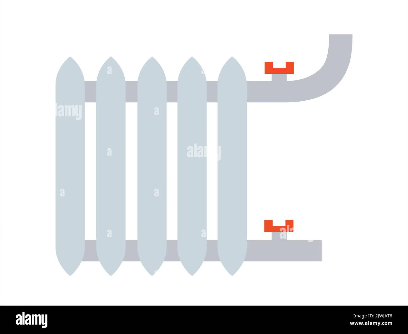 Heating radiator icon. Vector illustration Stock Vector