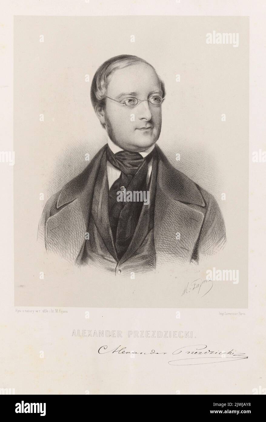 Portrait of Aleksander Przezdziecki from book V “Polish images