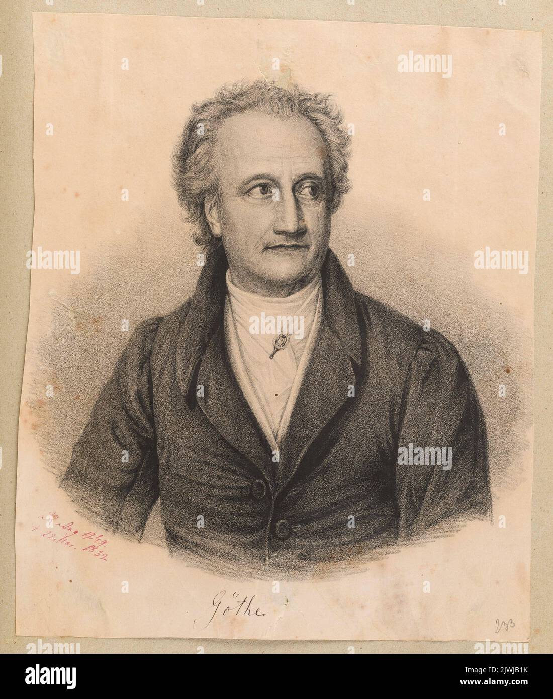 Portrait Of Johann Wolfgang Von Goethe Unknown Graphic Artist